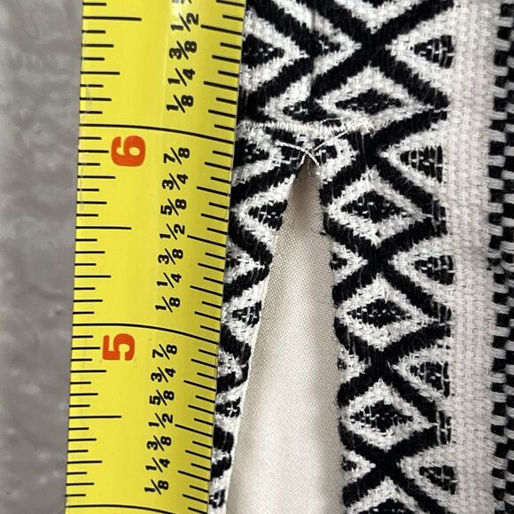 Ann Taylor Loft Sz 14 Pencil Skirt Knee Length High Rise Geometric Striped - Picture 8 of 10